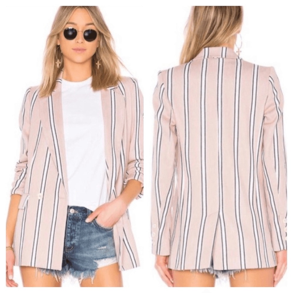 Free People Uptown Girl Stripe Blazer